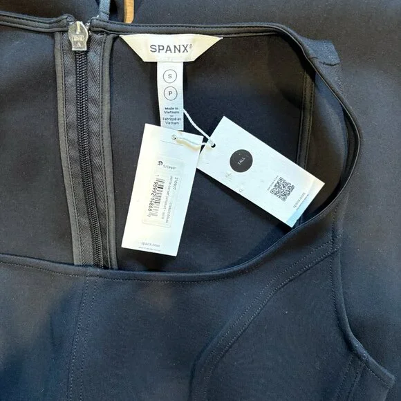 Spanx Ponte Corset Jumpsuit Womens Small- Tall Sleeveless Black Stretch NWT - Picture 12 of 12